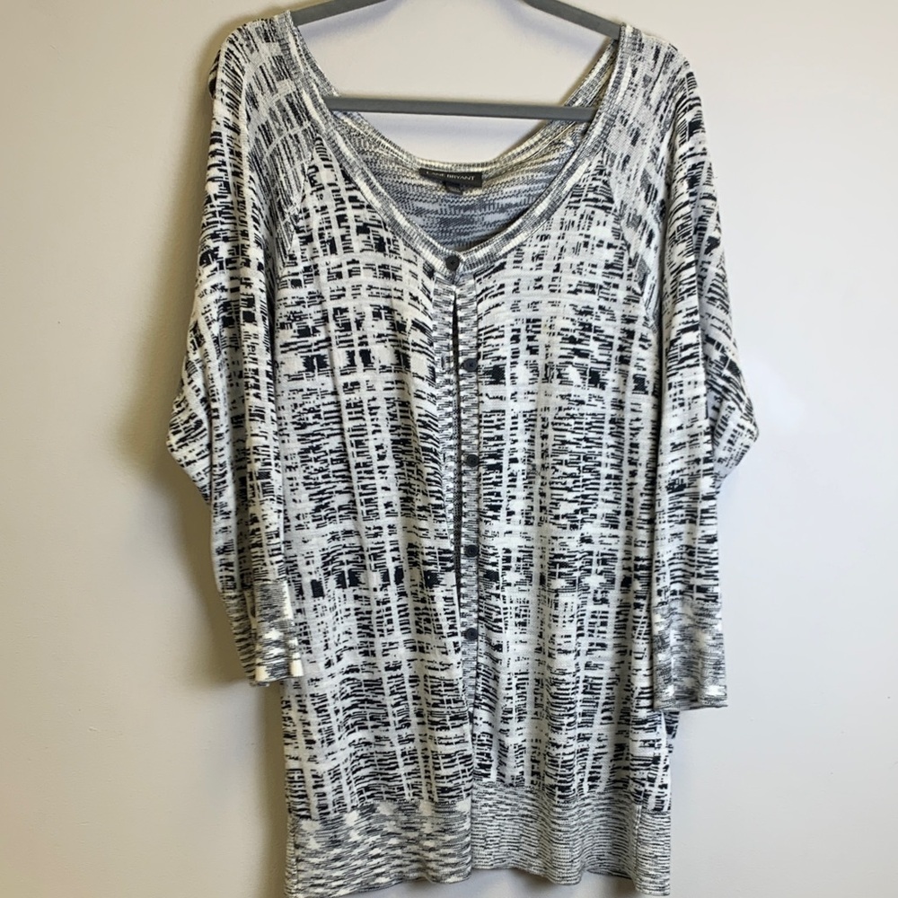 Lane Bryant Monochrome Knit Top
